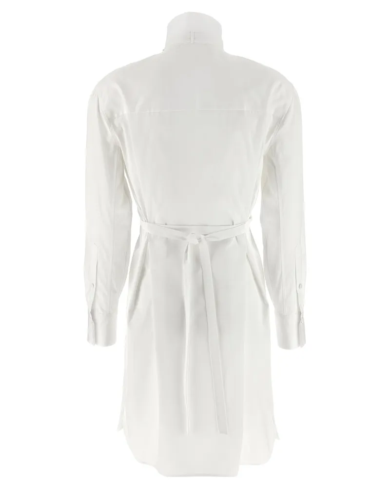 Alexander McQueen Women's White Cotton Midi Dress White