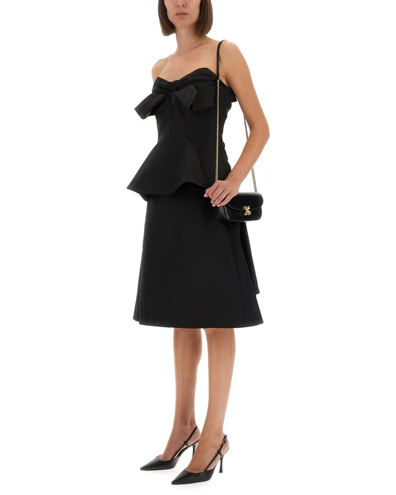 Alexander McQueen Strapless Corset Bodysuit — Black Black
