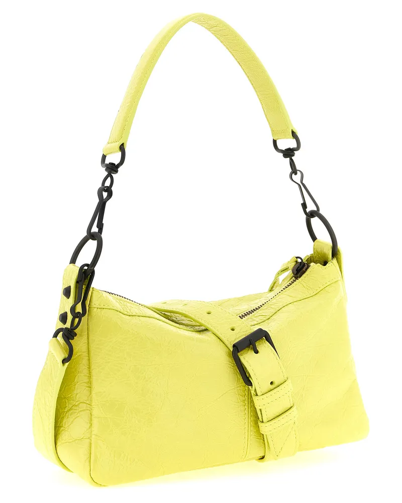 Balenciaga Lambskin Leather Shoulder Bag — Yellow Yellow