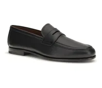 Men's Rother Loafer Black Calf Leather Bos Taurus Loafers
