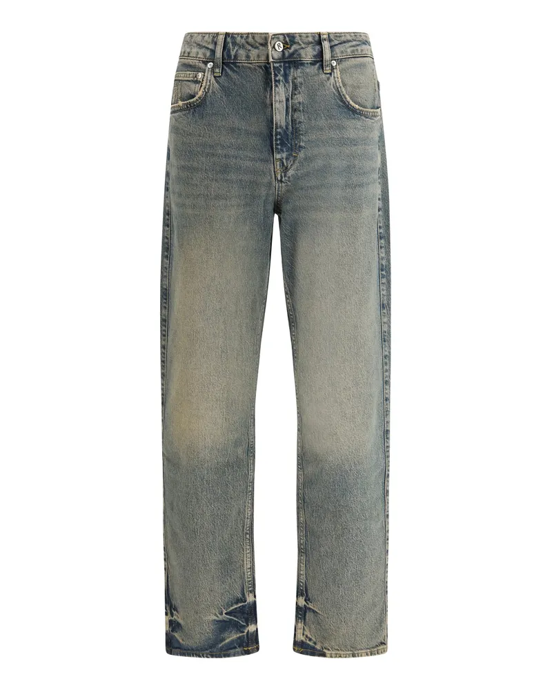 REPRESENT Men's R2 Straight Leg Jeans Blue Cream Cotton Blue