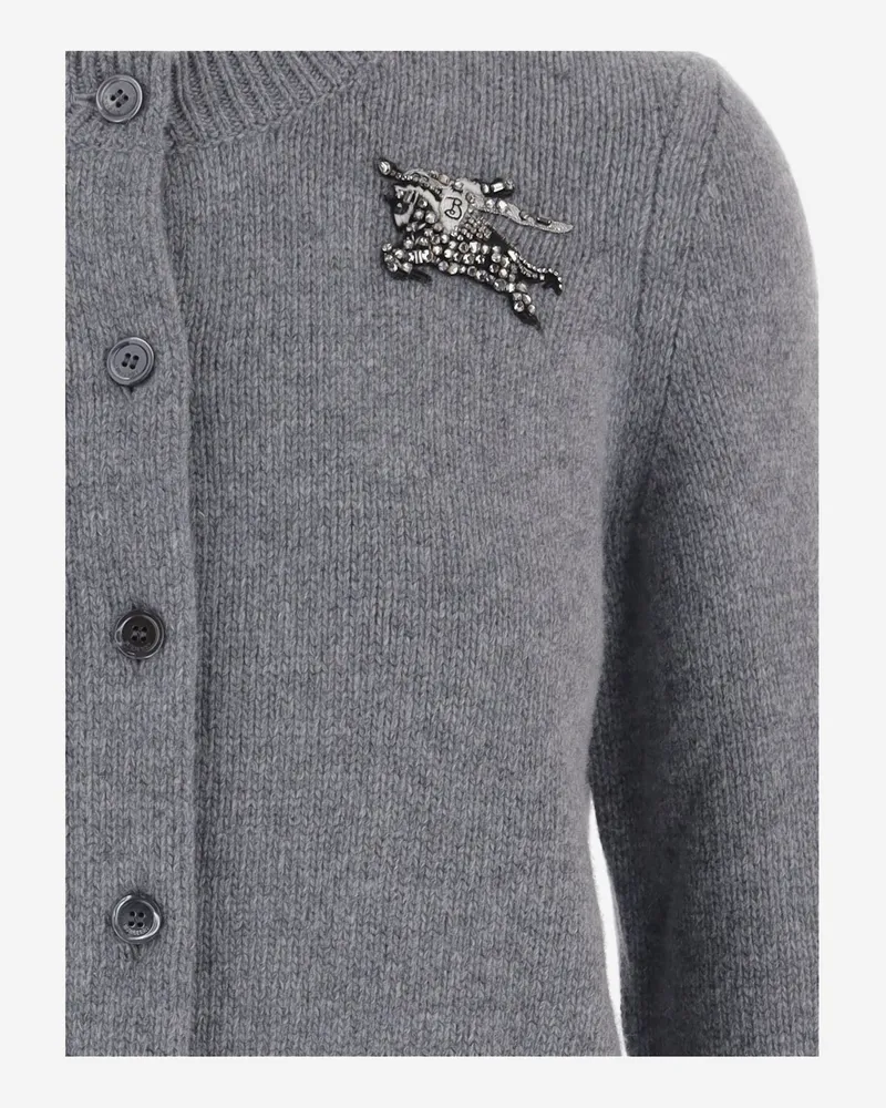 Burberry Wool and Cashmere Cardigan — Gray Gray