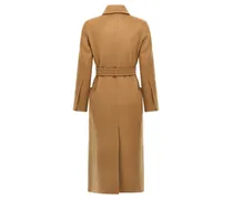 Women's Brown Cashmere Coat Clothing