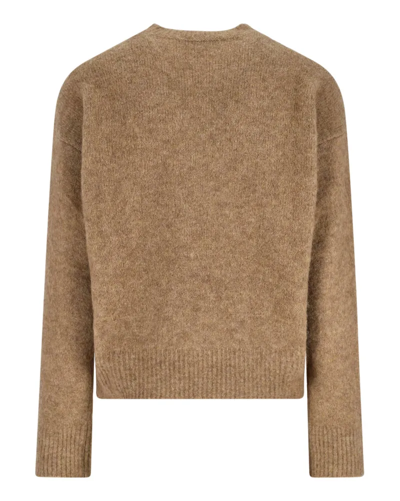 AMI Paris Men's Ami Sweaters Brown Alpaca Brown
