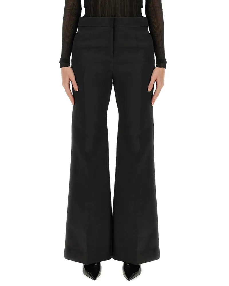 Givenchy Flare Fit Polyester Trousers — Black Black