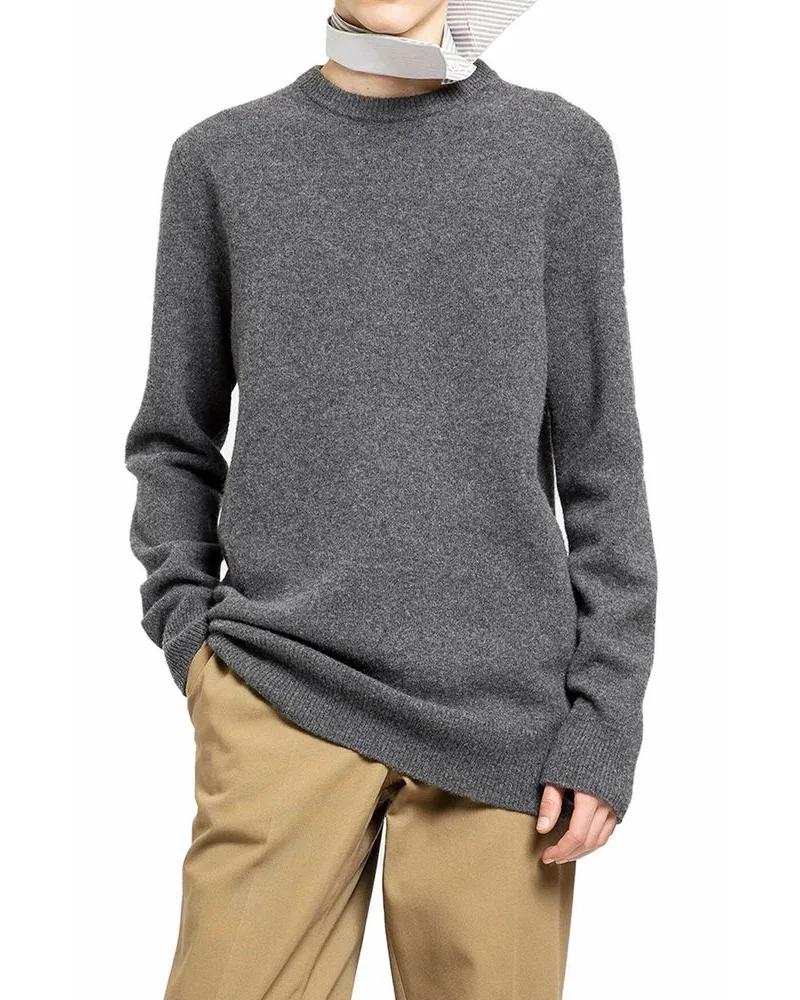 Maison Margiela Men's Gray Wool Sweatshirt Clothing Gray