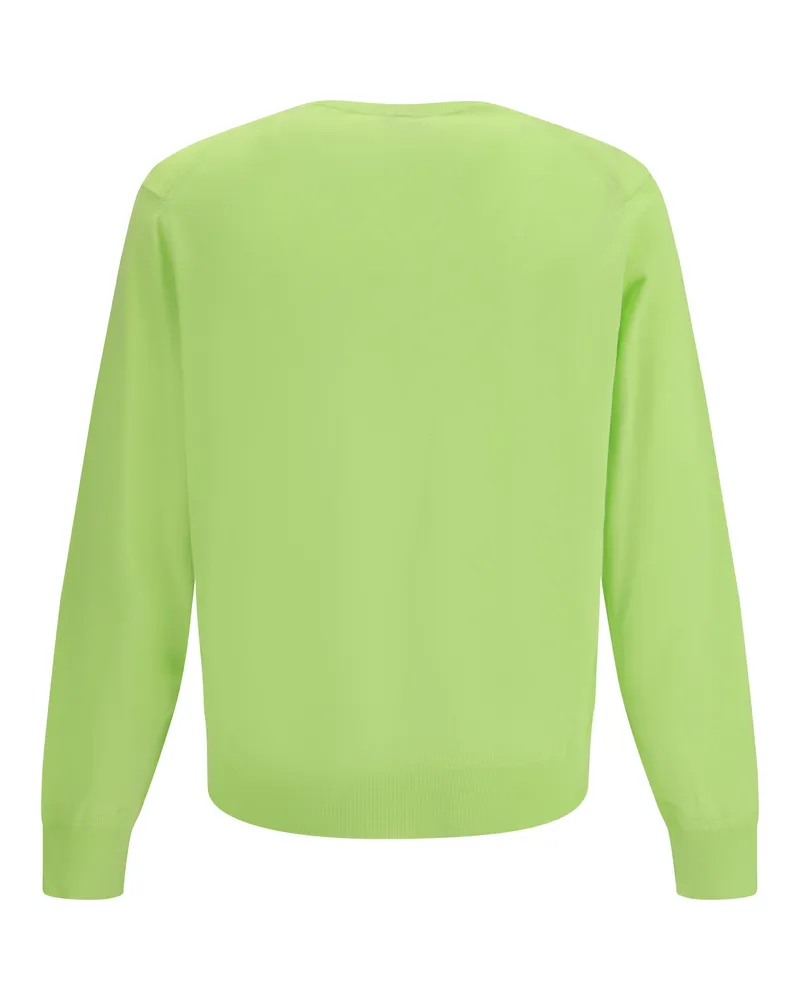 Tom Ford Men's Long-Sleeved Sweater Wild Lime Cotton Green