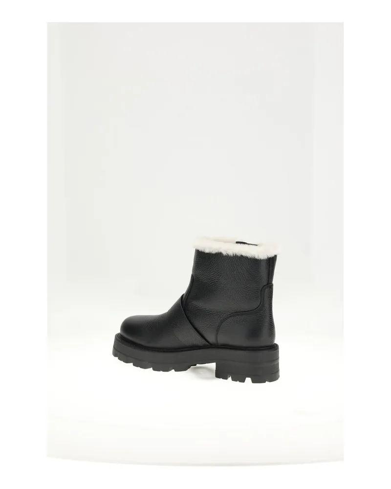 Dior Womens Black Boot Upper Calf Leather Bos Taurus Black