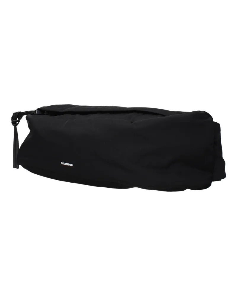 Jil Sander Men's Black Fabric Backpack Black