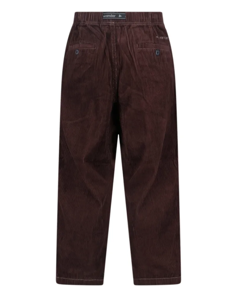and wander Men Trousers Brown Cotton Brown