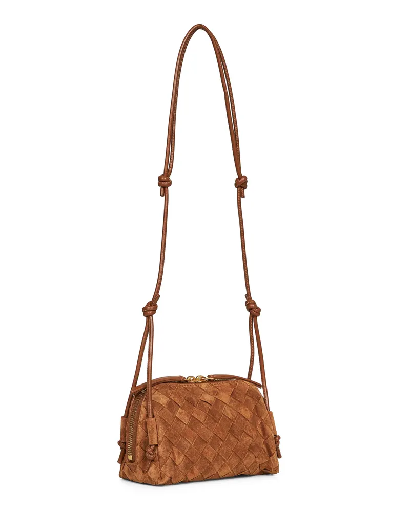 Bottega Veneta Women's Amber Concert Pouch Brown Calf Leather Brown