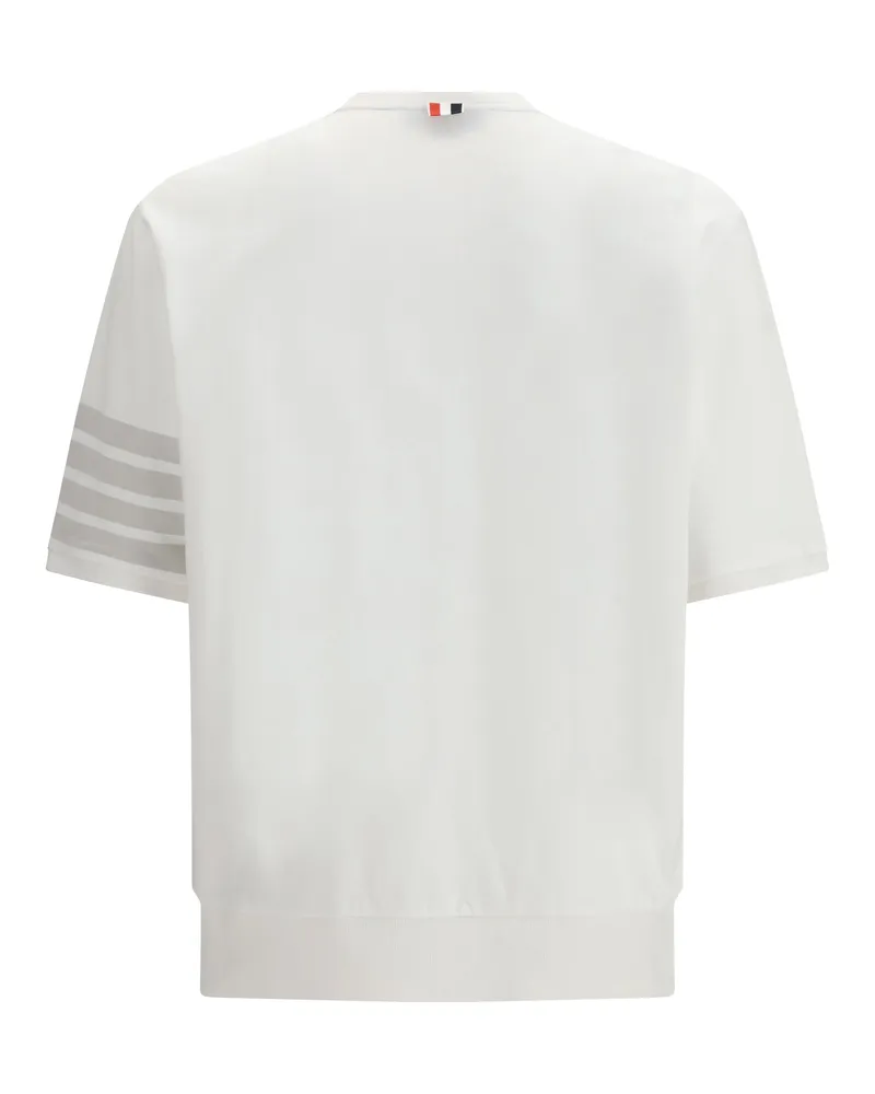 Thom Browne Men's 4-Bar Cotton Jersey T-Shirt White T-Shirts And Polos White