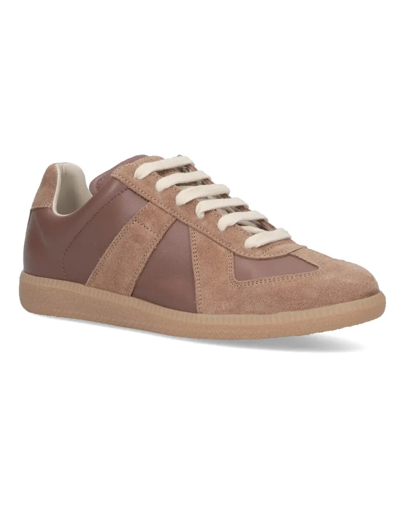 Maison Margiela Women's Sneakers Brown Bovine Leather Brown