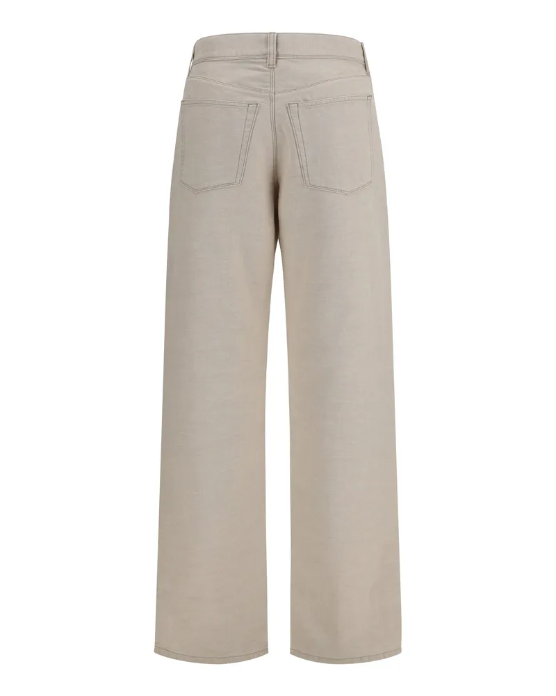 Fendi Women's Selleria Jeans Avorio Cotton; Linen Beige
