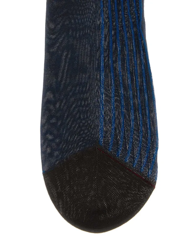 Gallo Men Two-Tone Cotton Socks Cacaofrancese Exterior: Calze Navy