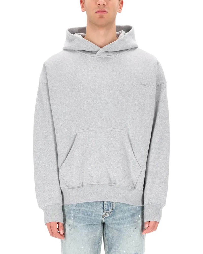 PURPLE BRAND Cotton Oversize Fit Sweatshirt — Gray Gray