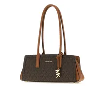 Women's Shoulder Bag Brown Fabric