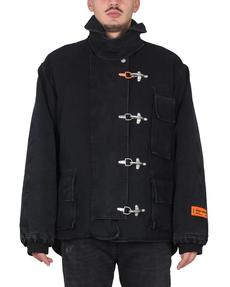 Heron Preston Cotton Canvas Jacket — Black Black