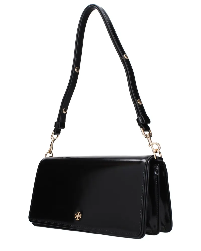 Tory Burch Women's Black Leather Shoulder Bag Black