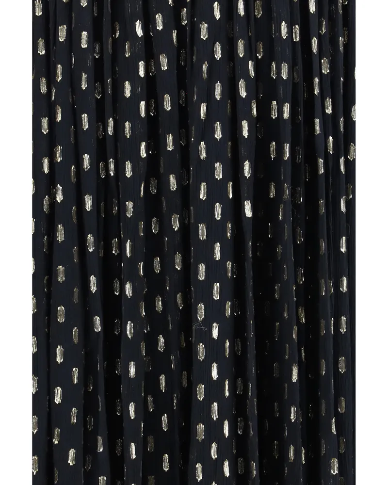 Zimmermann Women's Maxi Dress Daylight Braid Trim Black Viscose Black