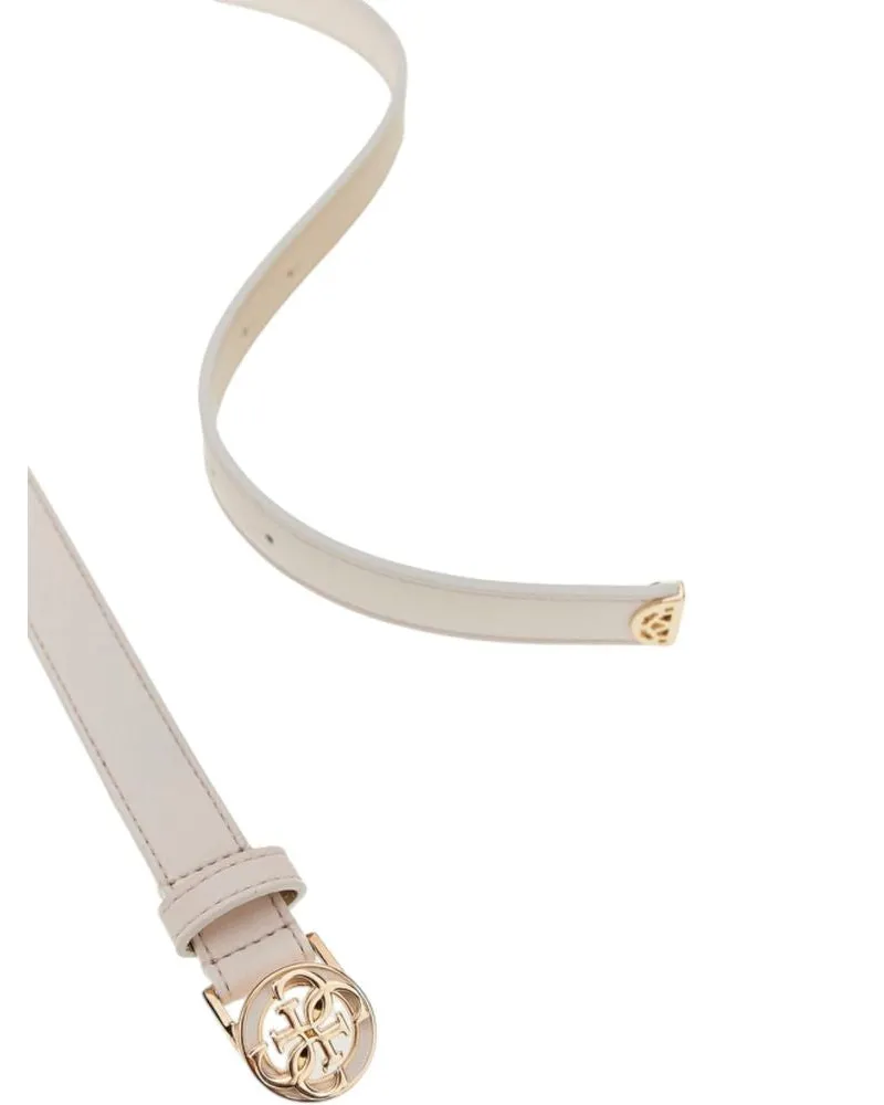Guess Logo Buckle Belt — Pink Pink
