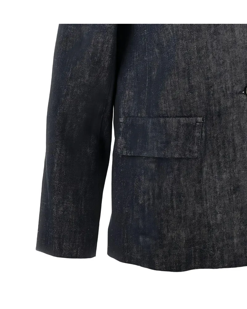 Max Mara Women's Blazer Smmleone Blue Cotton Jacket Blue
