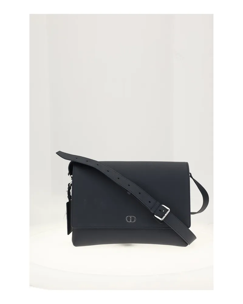 Dior Calfskin Leather Shoulder Bag — Navy Navy
