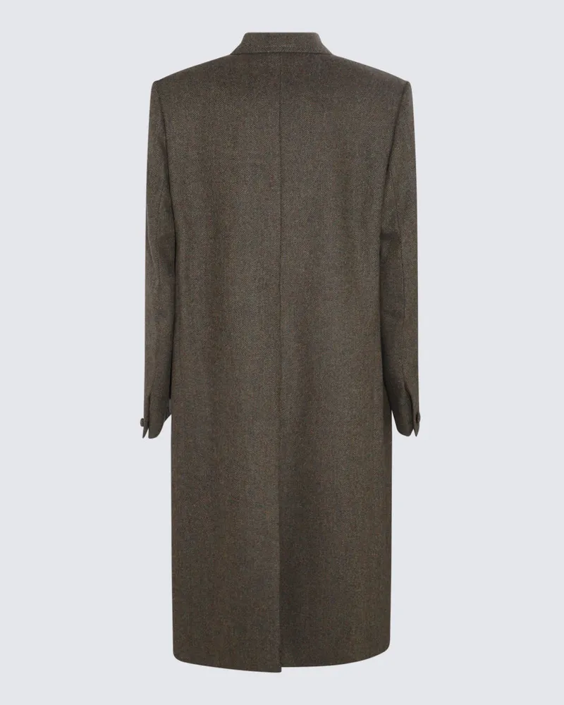 Givenchy Men's Coats Khaki _wo Brown