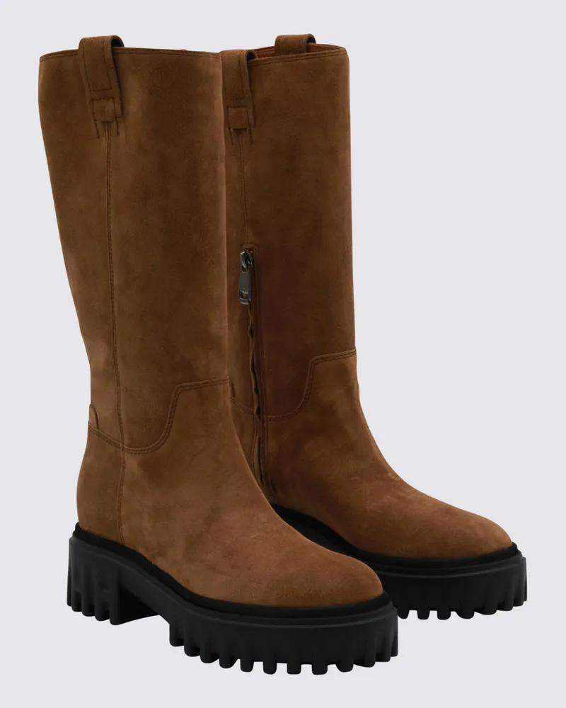 Hogan Women's Boots Brown _cover Le Sole El Brown