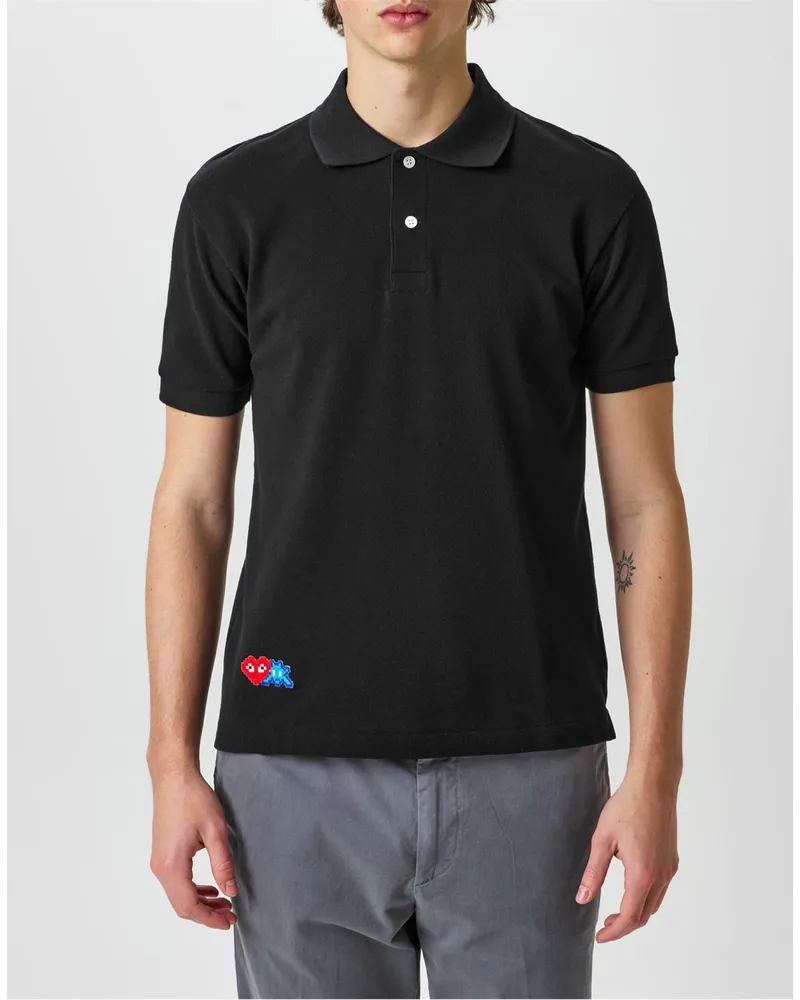 Comme des Garçons PLAY Polo Shirt — Black Black
