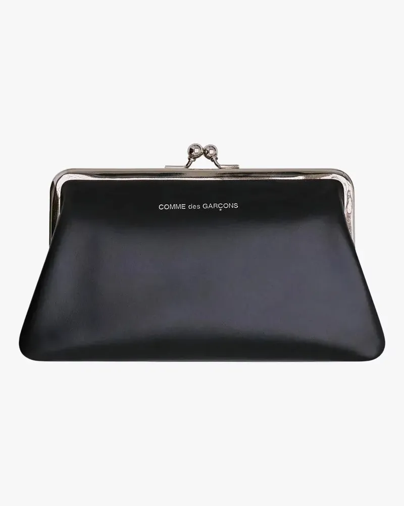 Comme des Garçons Kiss Clasp Medium Wallet — Black Black