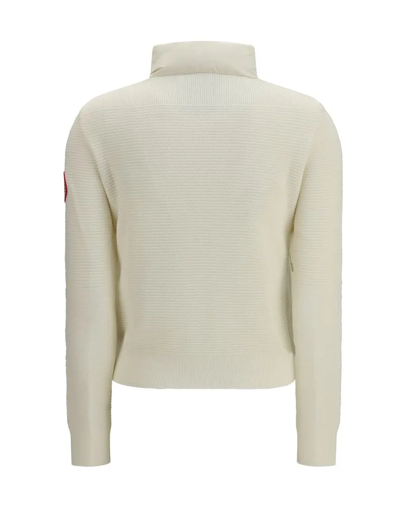 Canada Goose Women's Beige Wool Oves Aries Full-Length Jacket Clothing Beige
