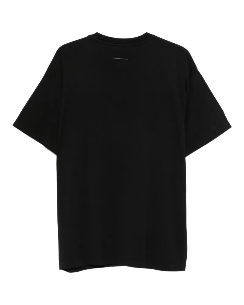 Maison Margiela Logo-Print T-shirt — Black Black