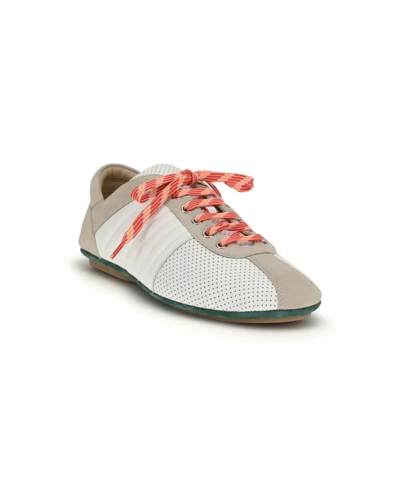 Valentino Garavani Men's Multicolor Calf Leather Bos Taurus Athletic Sneakers Beige