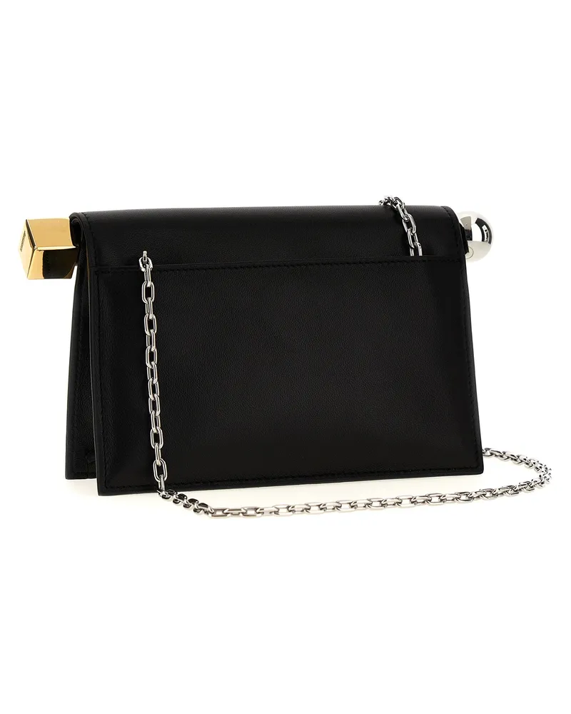 Jacquemus Women's Black Lamb Leather Clutch Bag Black
