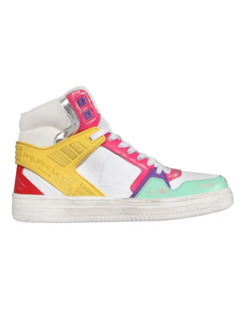 Philippe Model Multicolour Leather-Nylon Sneakers — Multicolor Multicolor
