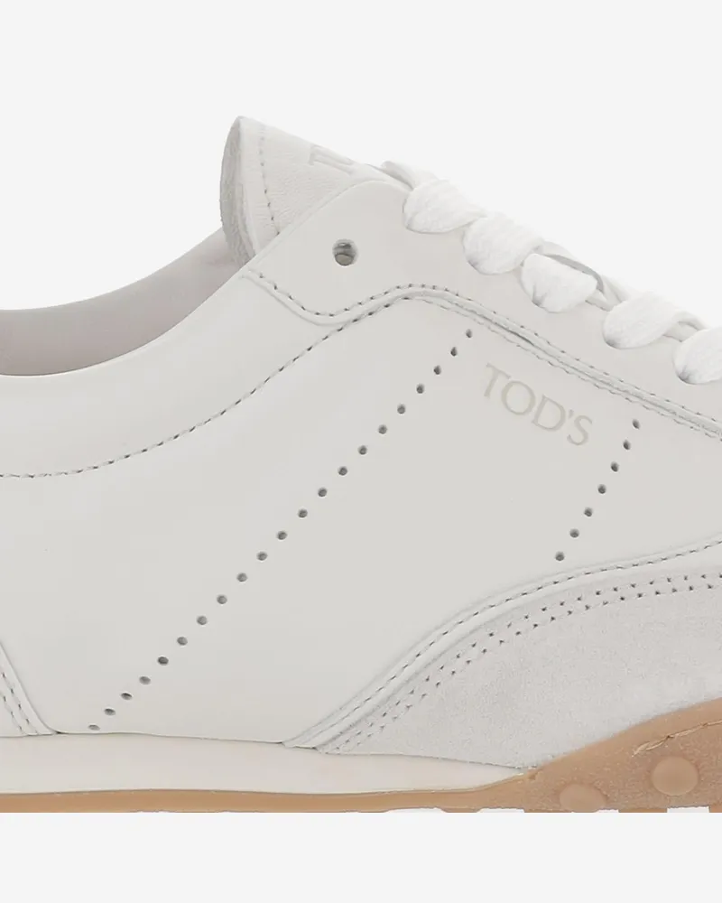 TOD'S Men's Leather Sneakers White Trainers White