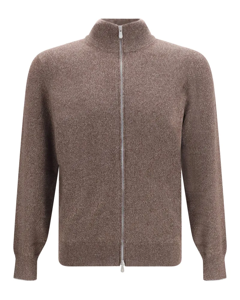 Brunello Cucinelli Cashmere Cardigan — Brown Brown