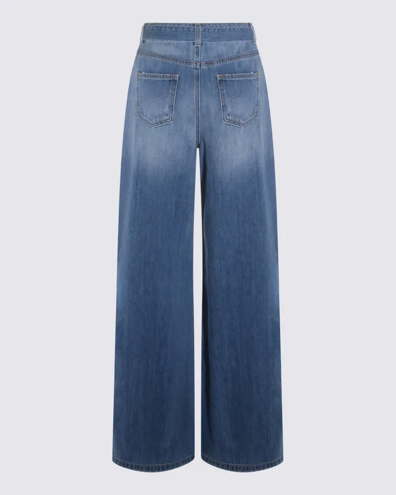 Twin-Set Women's Jeans Denim Chiaro Blue