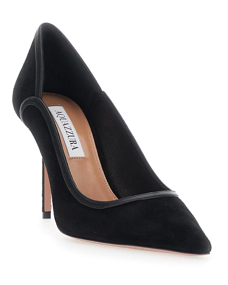 Aquazzura Pointed-Toe Stiletto Pumps — Black Black