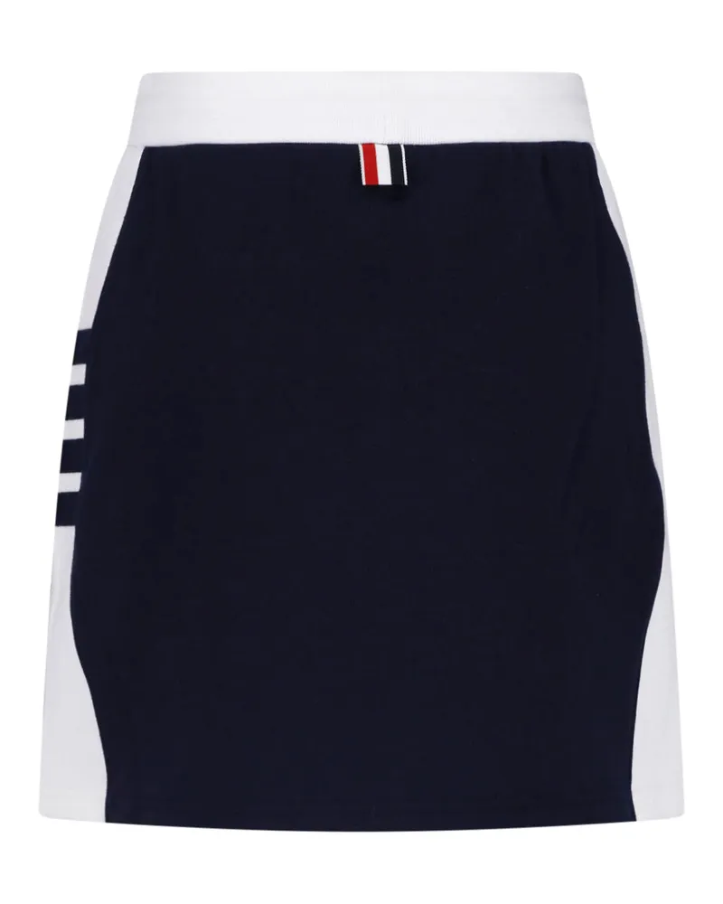 Thom Browne Women's Skirts Blue Cotton Navy