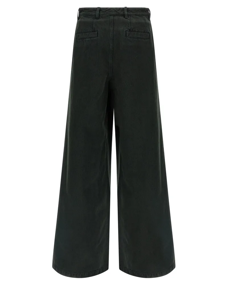 Dries van Noten Velvet Insert Jeans — Black Black