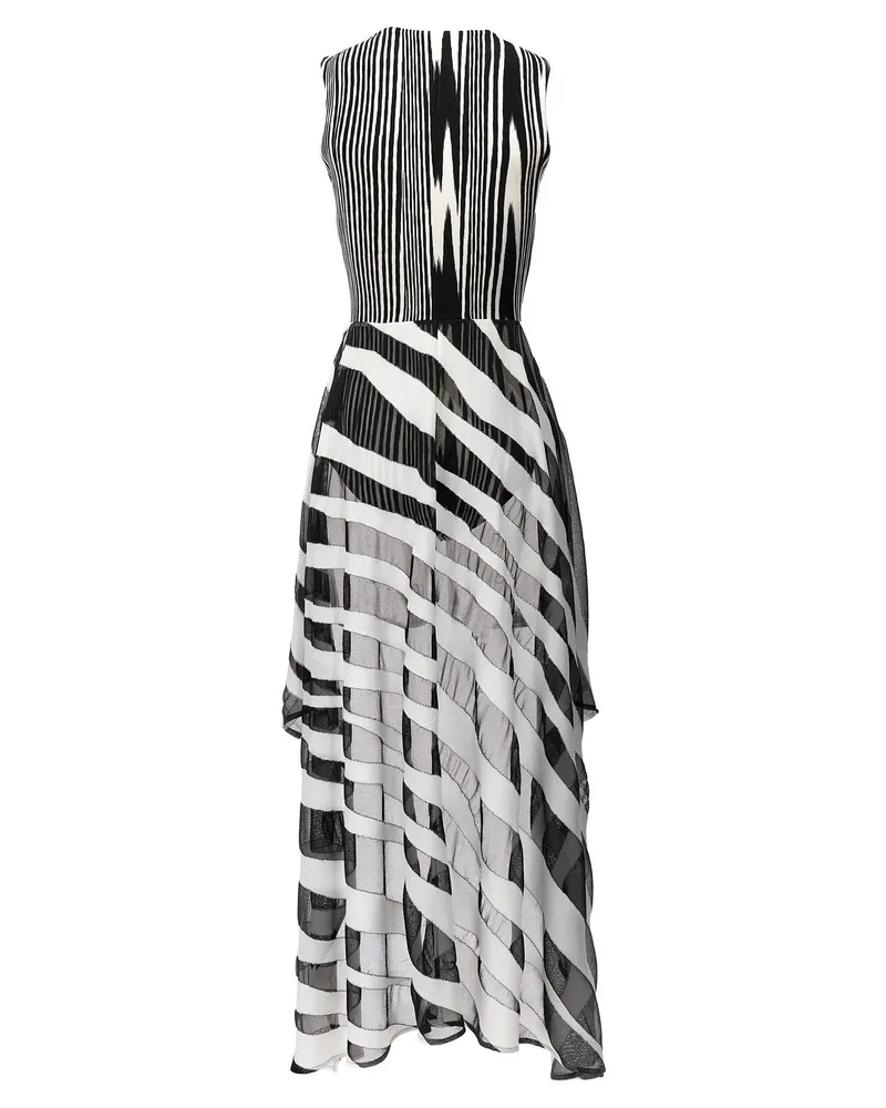 Missoni Phantom Print Viscose Bodysuit — Black Black