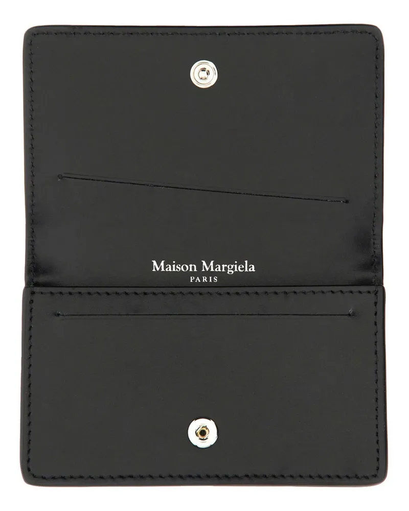 Maison Margiela Four Stitches Card Case — Black Black
