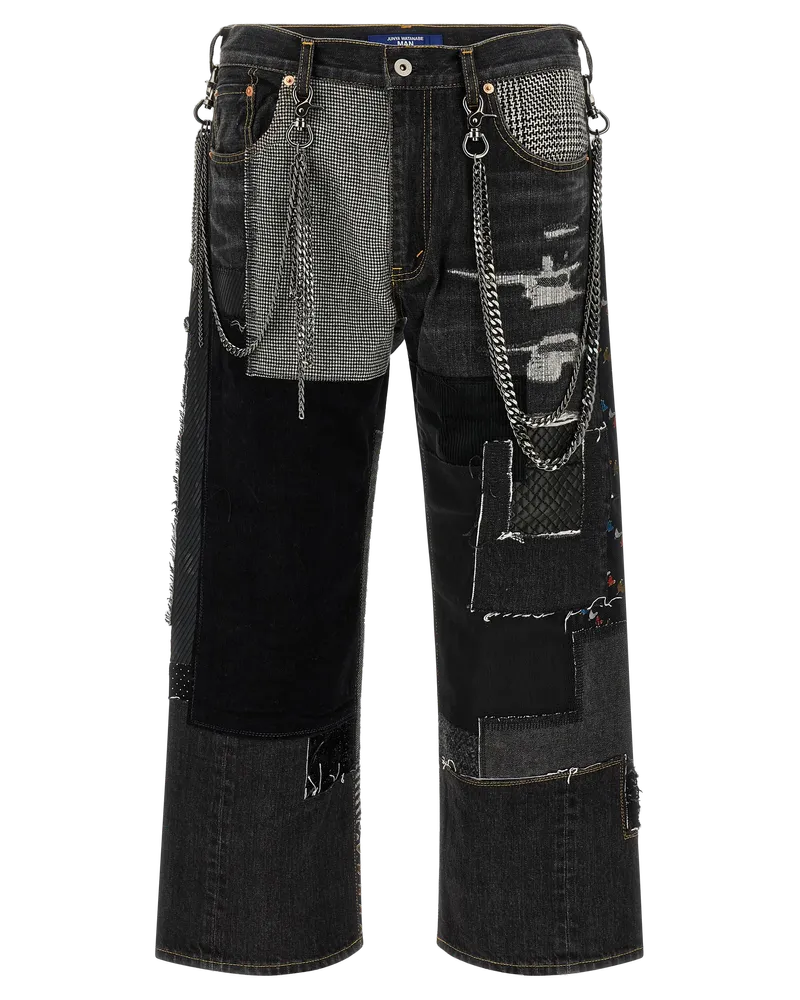 Junya Watanabe Patchwork Deconstructed Denim Jeans — Blue Blue