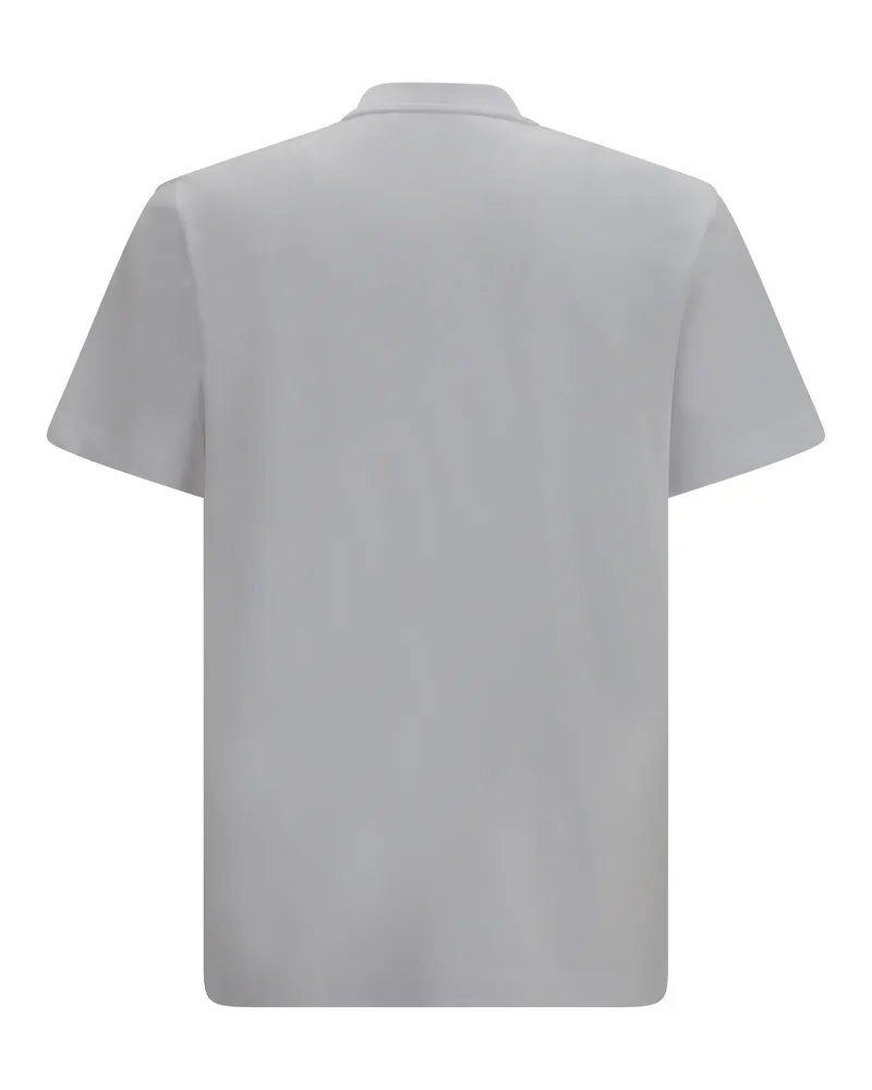 Moncler Men's Logo Patch Cotton Jersey T-Shirt White T-Shirts And Polos White