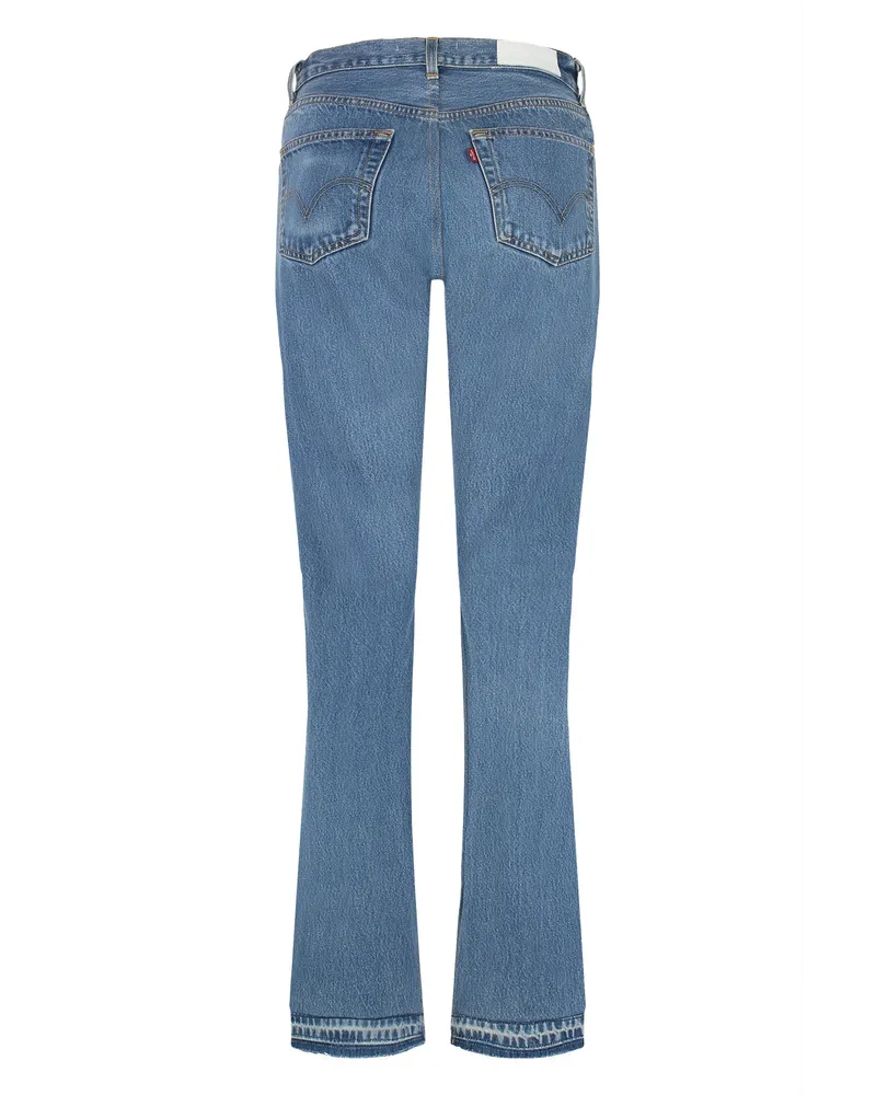 RE/DONE Women's X Levis High-Rise Skinny-Fit Jeans Denim Cotton Skinny Blue