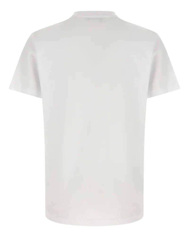 Versace Logo-Embroidered T-shirt — White White