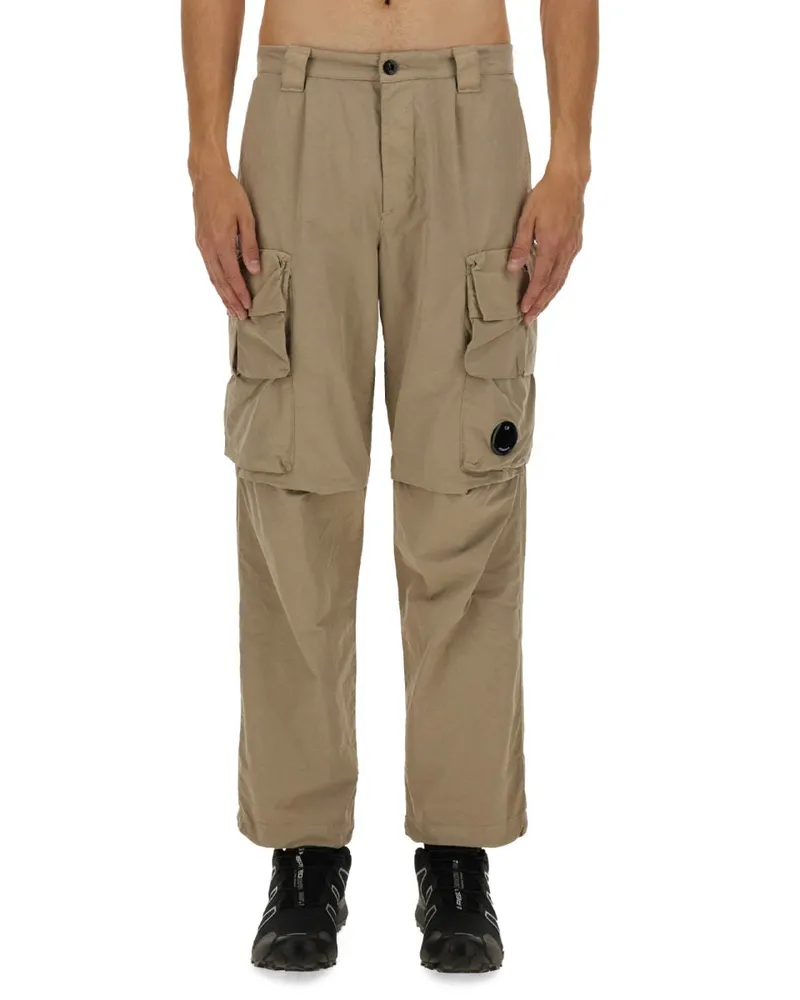 C.P. Company Lightweight Polyamide Cargo Pants — Beige Beige