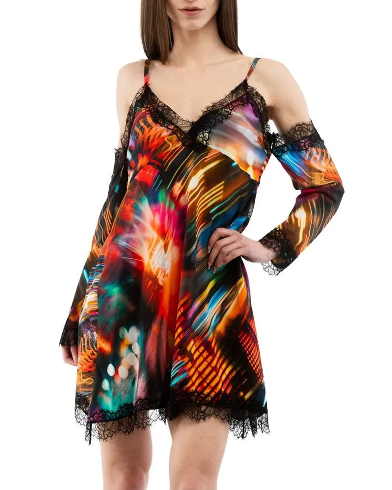Moschino Women's Multicolor Viscose Casual Dress Multicolor